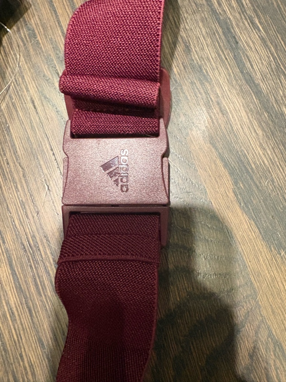 IVY PARK adidas Maroon Belt Bag with Silver Zip one size fits most elastic belt - Picture 6 of 11